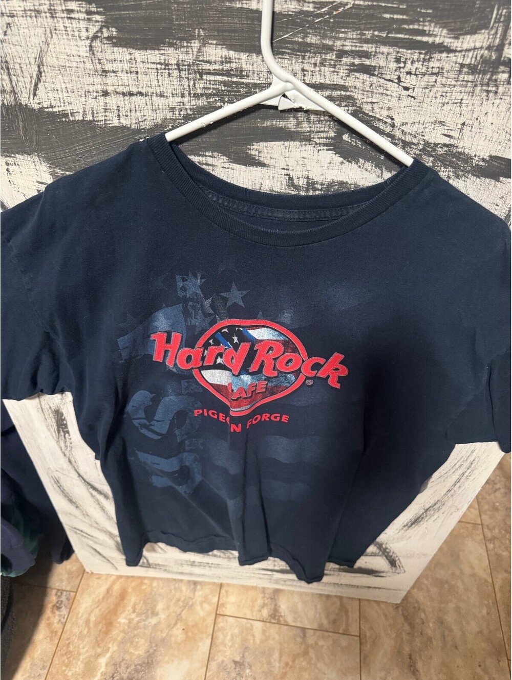 y2k hard rock cafe patriotic usa shirt